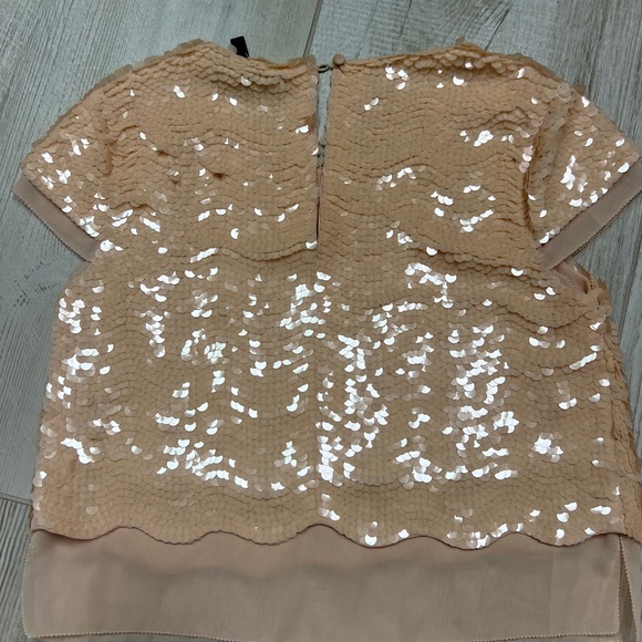 BCBG blush sequins top - Picture 2 of 4